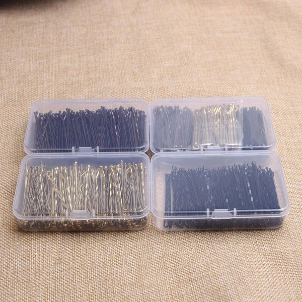 Elegant Metallic Hair Clips Set
