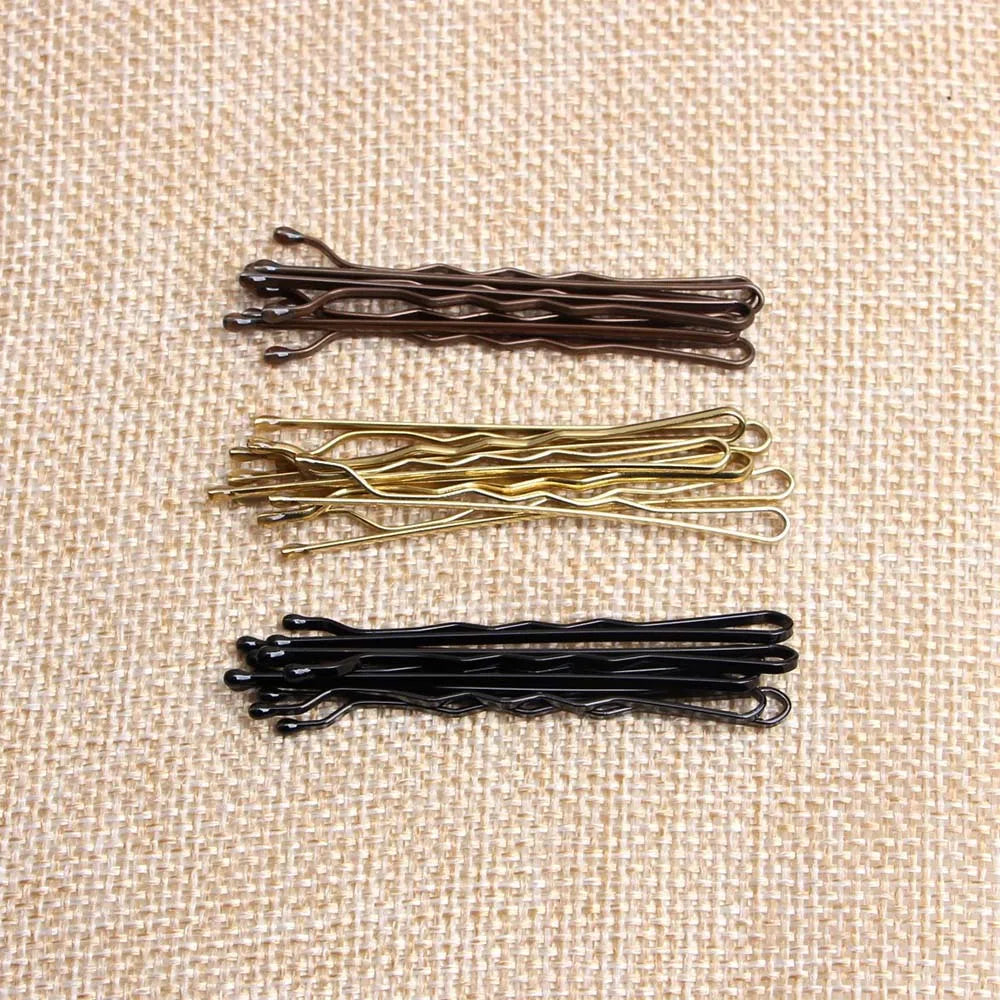 Elegant Metallic Hair Clips Set