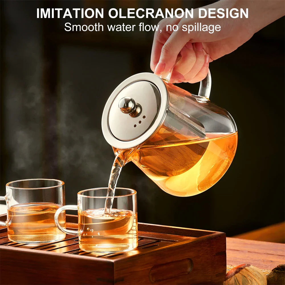 Elegant Glass Teapot with Infuser