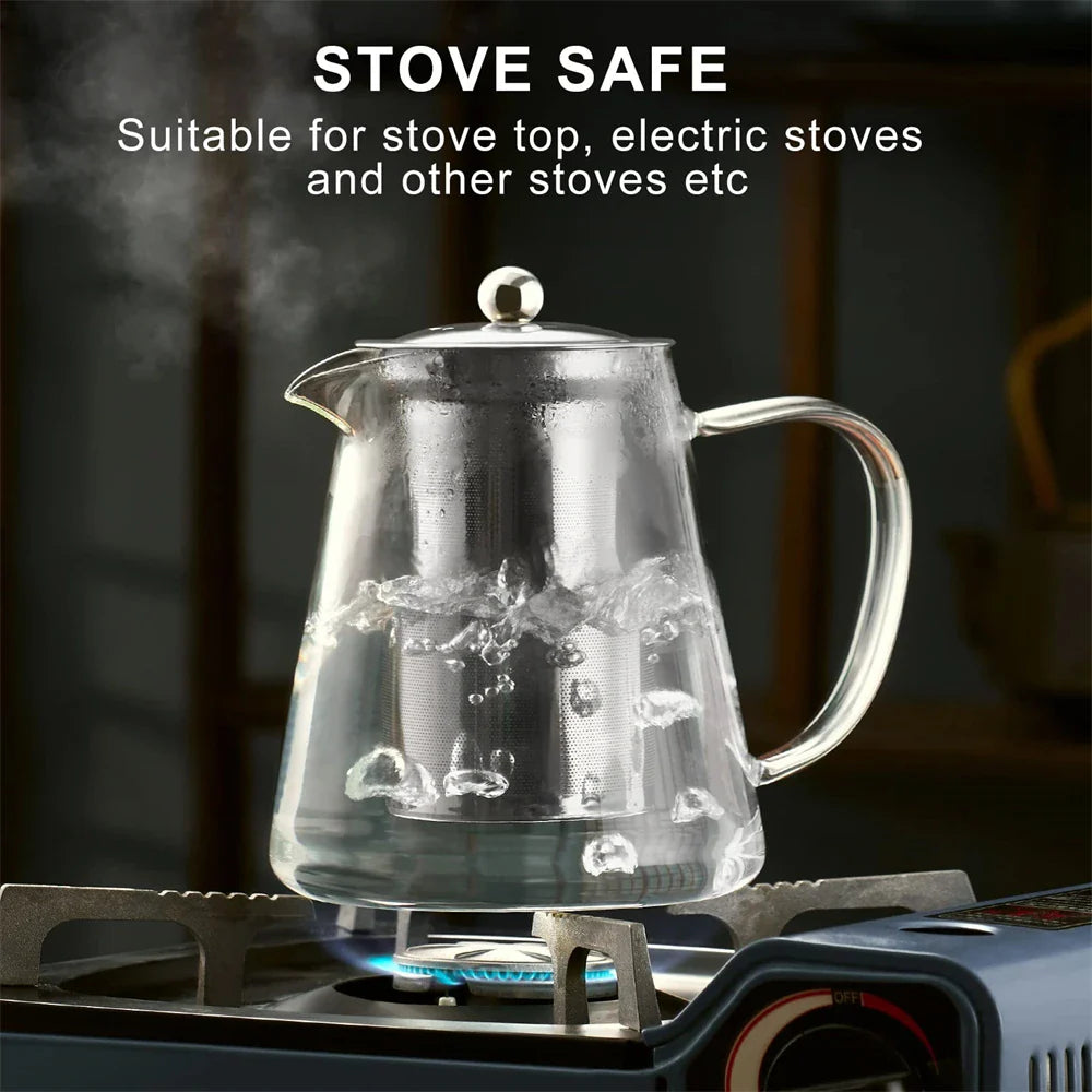 Elegant Glass Teapot with Infuser