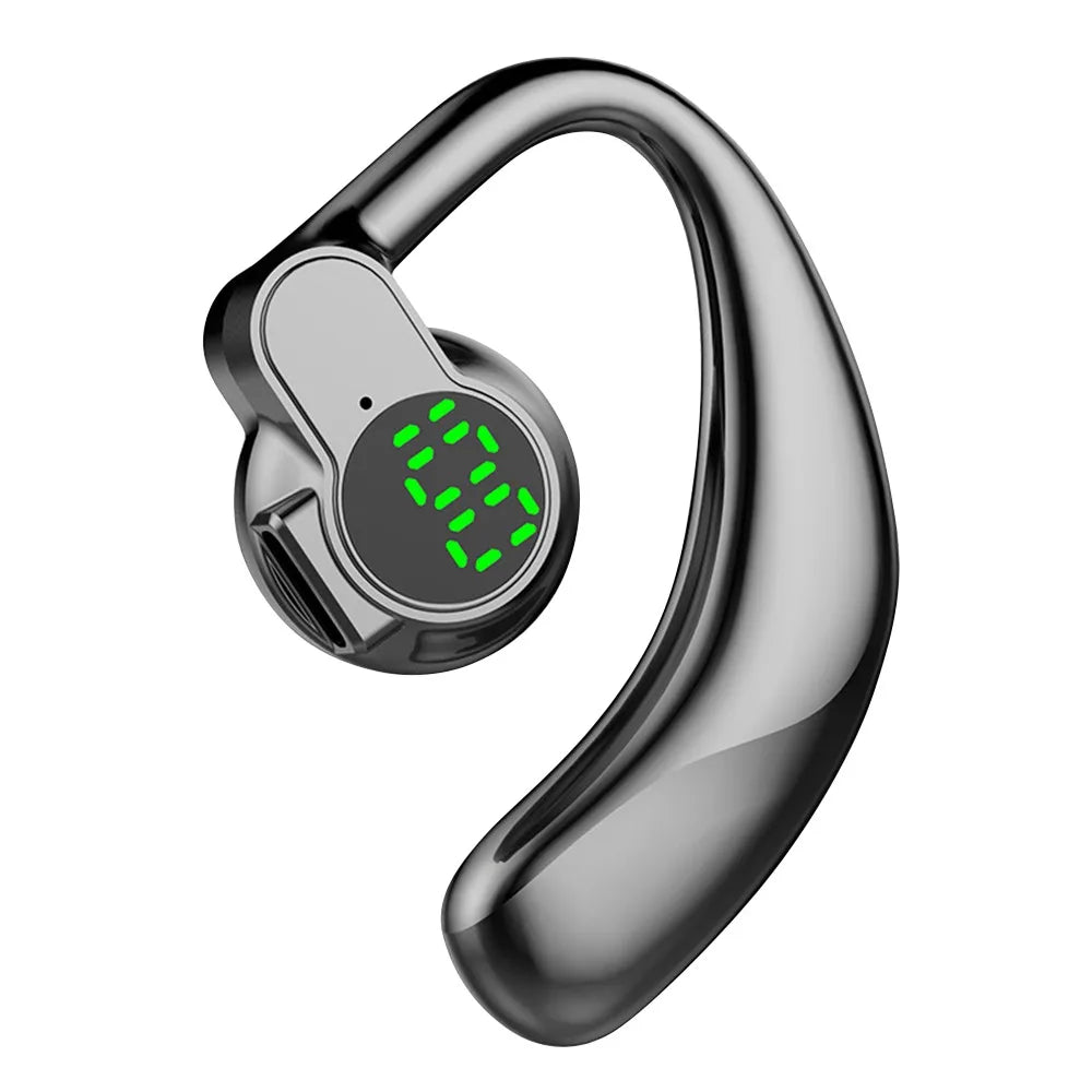 180° Rotatable Bluetooth 5.4 Wireless Headphones Waterproof With Microphone Noise Canceling Headset Digital Display