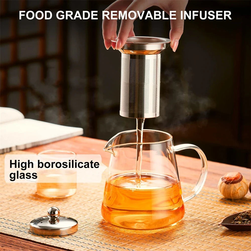 Elegant Glass Teapot with Infuser