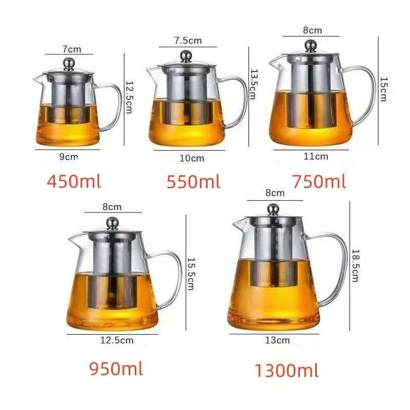 Elegant Glass Teapot with Infuser