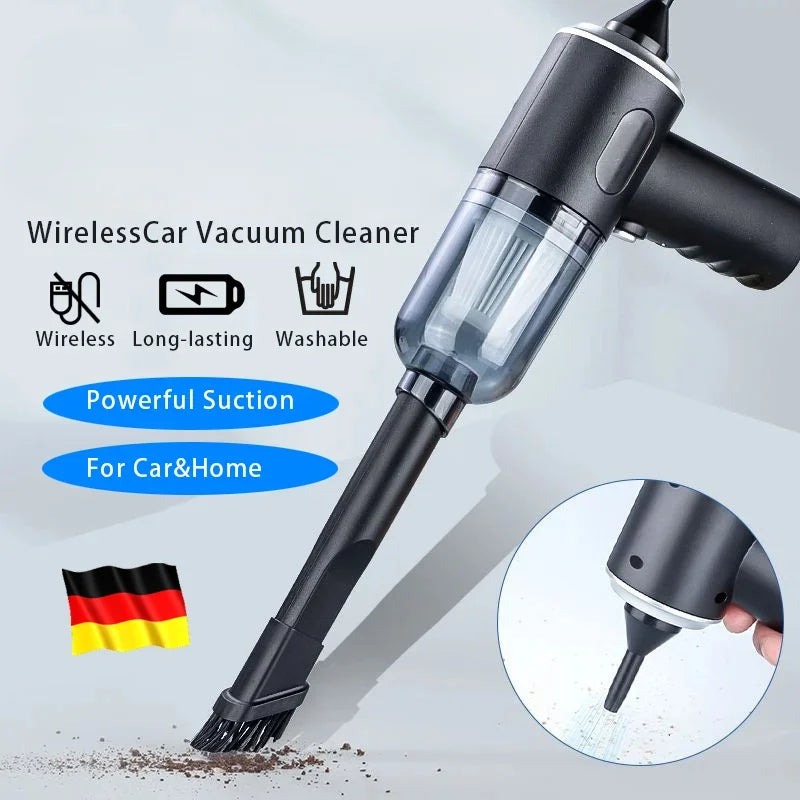 Wireless Car Vacuum Cleaner - 9000Pa Suction